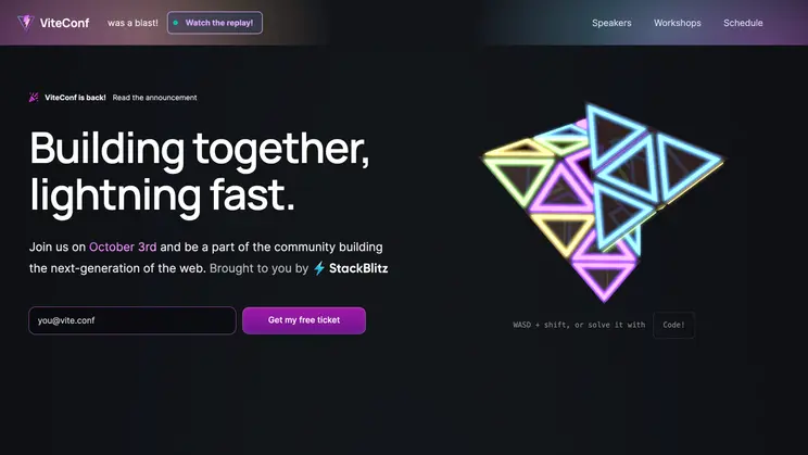 ViteConf 2024 Landing Page