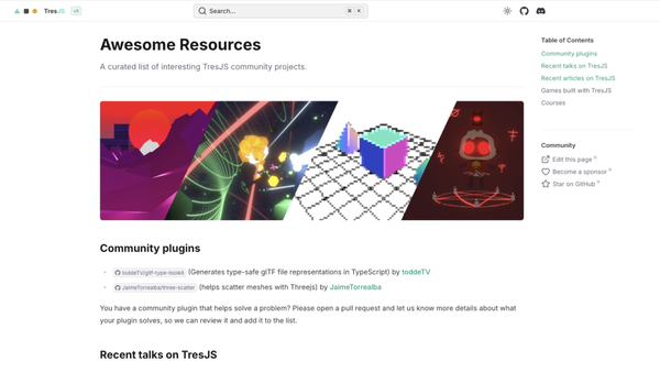 TresJS Community resources